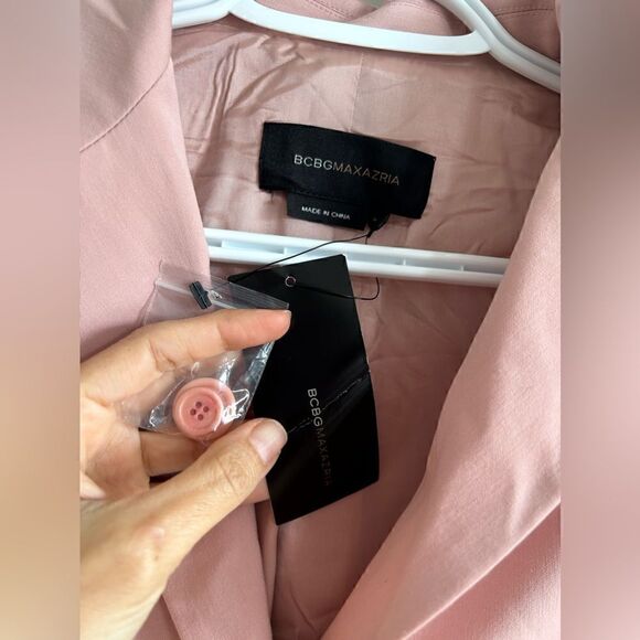 NWT BCBGMaxAzria Pink Long Sleeves Blazer - Picture 4 of 8